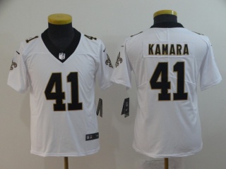 Youth New Orleans Saints #41 Alvin Kamara Vapor Untouchable Limited Football Jersey White