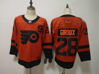 Youth Philadelphia Flyers 28 Claude Giroux 2019 Stadium Series Hockey Jersey Orange