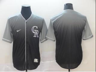 Colorado Rockies Blank Nike Fade Baseball Jersey Gray