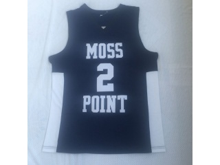 #1 Devin Booker Moss Point High School Jersey Navy Blue