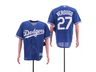 Los Angeles Dodgers 27 Alex Verdugo Cool Base Jersey Blue