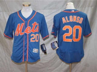 New York Mets 20 Pete Alonso Flex Base Jersey Blue