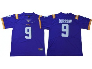 LSU Tigers #9 Burrow Limited Jersey Purple