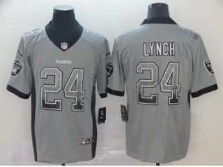 Oakland Raiders 24 Marshawn Lynch Drift Vapor Limited Jersey Gray