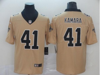 New Orleans Saints 41 Alvin Kamara Inverted Legend Limited Jersey Gold