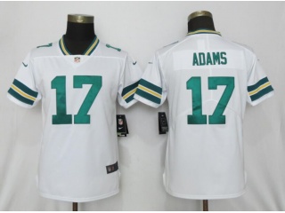 Woman Green Bay Packers 17 Davante Adams Football Jersey White