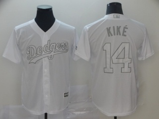 Los Angeles Dodgers #14 Enrique Hernandez Kiké 2019 Weekend Day Jersey White