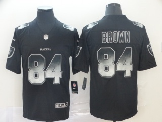 Oakland Raiders 84 Antonio Brown Arch Smoke Vapor Limited Jersey Black