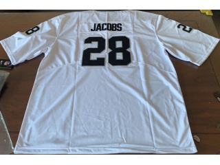 Oakland Raiders #28 Josh Jacobs Men's Vapor Untouchable Limited Jersey White