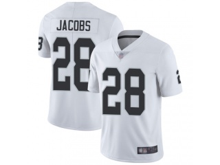 Oakland Raiders #28 Josh Jacobs Men's Vapor Untouchable Limited Jersey White