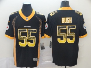 Pittsburgh Steelers 55 Devin Bush Drift Vapor Limited Jersey Black