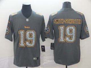 Pittsburgh Steelers 19 JuJu Smith-Schuster Fashion Static Limited Jersey Gray