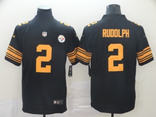 Pittsburgh Steelers 2 Mason Rudolph Color Rush Limited Jersey Black