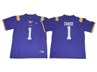 LSU Tigers 1 Jamarr Chase Limited Jersey Purple