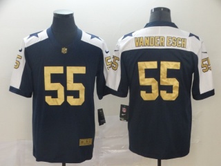 Dallas Cowboys 55 Leighton Vander Esch Vapor Limited Jersey Navy Blue Golden