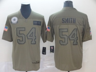 Dallas Cowboys 54 Jaylon Smith 2019 Salute to Service Limited Jersey Olive