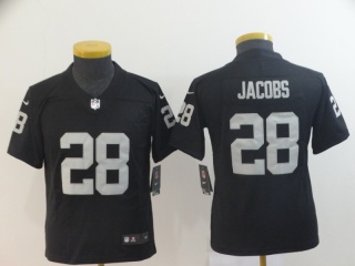 Youth Oakland Raiders 28 Josh Jacobs  Vapor Limited Jersey Black