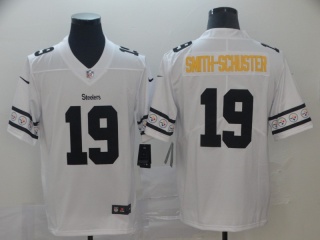 Pittsburgh Steelers 19 JuJu Smith-Schuster Team Logos Limited Jersey White