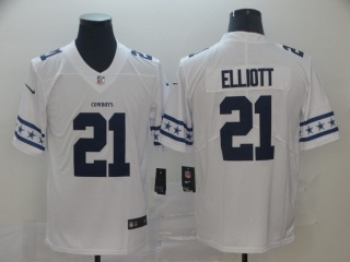 Dallas Cowboys 21 Ezekiel Elliott Team Logos Limited Jersey White