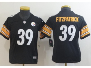 Youth Pittsburgh Steelers #39 Minkah Fitzpatrick Vapor Limited Jersey Black 