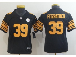 Youth Pittsburgh Steelers #39 Minkah Fitzpatrick Limited Jersey Color Rush 