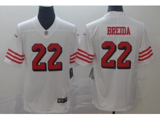 San Francisco 49ers #22 Matt Breida Color Rush Limited Jersey White