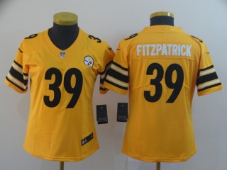 Woman Pittsburgh Steelers 39 Minkah Fitzpatrick Inverted Legend Limited Jersey Gold