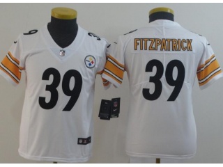 Youth Pittsburgh Steelers #39 Minkah Fitzpatrick Vapor Limited Jersey White