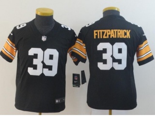 Youth Pittsburgh Steelers #39 Minkah Fitzpatrick New Style Vapor Limited Jersey Black