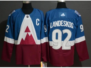 Adidas Colorado Avalanche #92 Gabriel Landeskog 2020 Stadium Series Jersey Blue