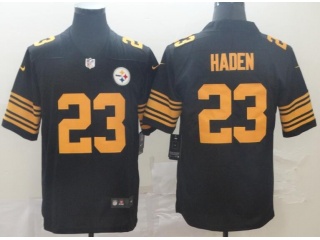 Pittsburgh Steelers #23 Joe Haden Color Rush Limited Jersey Black