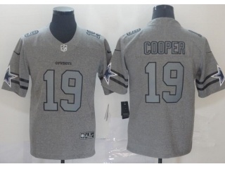 Dallas Cowboys #19 Amari Cooper Team Logos Limited Jersey Gray 