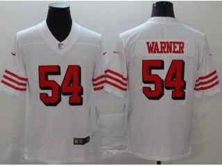 San Francisco 49ers #54 Fred Warner Color Rush Limited Football Jersey White 