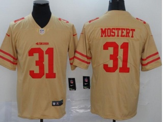  San Francisco 49ers #31 Raheem Mostert Inverted Legend Limited Jersey Yellow