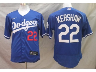 Nike Los Angeles Dodgers #22 Clayton Kershaw Flexbase Jersey Blue