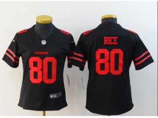 Woman San Francisco 49ers #80 Jerry Rice Men's Vapor Untouchable Limited Jersey Black 