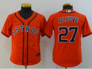 Youth Nike Houston Astros #27 Jose Altuve Jersey Orange