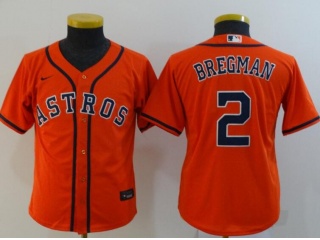 Youth Nike Houston Astros #2 Alex Bregman Jersey Orange