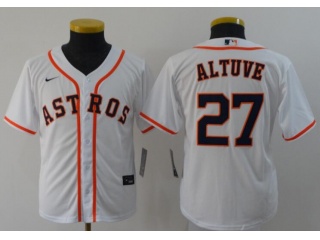 Youth Nike Houston Astros #27 Jose Altuve Jersey White