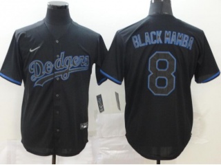 Nike Los Angeles Dodgers #8 Black Mamba Cool Base Jersey Black