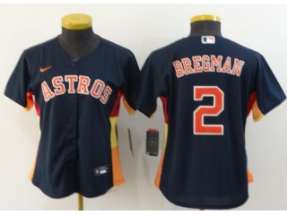 Woman Nike Houston Astros #2 Alex Bregman Jersey Blue