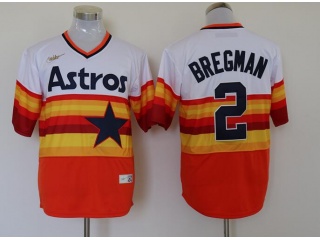 Nike Houston Astros #2 Alex Bregman Rainbow Jersey Orange