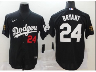 Nike Los Angeles Dodgers #24 Kobe Bryant Jersey Black