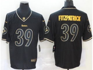 Pittsburgh Steelers #39 Minkah Fitzpatrick Limited Jersey Black Golden