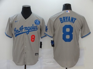 Nike Los Angeles Dodgers #8 Kobe Bryant Jersey Gray