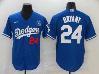 Nike Los Angeles Dodgers #24 Kobe Bryant Jersey Blue