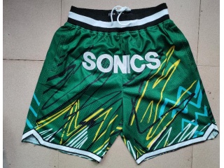 Seattle SuperSonics Lighting Just Don Shorts Green 