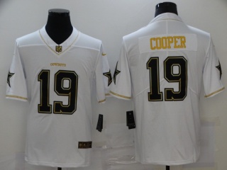 Dallas Cowboys #19 Amari Cooper Limited Jersey White Golden