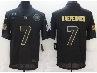 San Francisco 49ers #7 Colin Kaepernick Salute to Service Limited Jersey Black