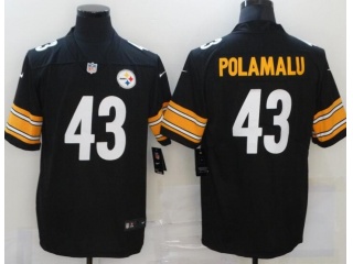 Pittsburgh Steelers #43 Troy Polamalu Limited Jersey Black